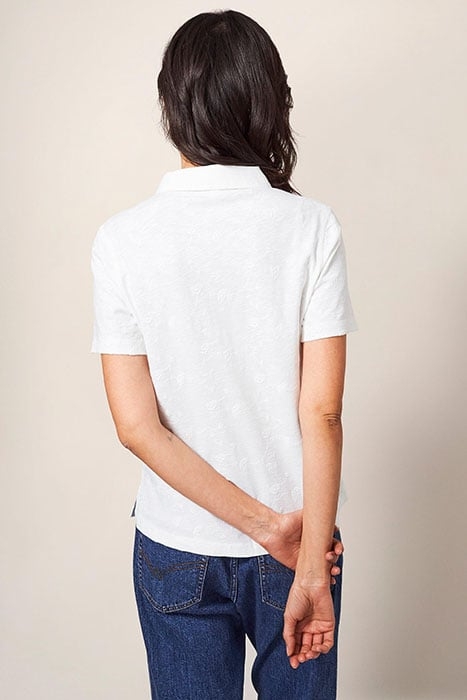 PENNY POCKET EMB JERSEY SHIRT BRILLIANT WHITE 2