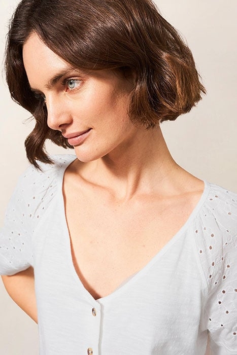 BRODERIE MIX TWO WAY TOP BRILLIANT WHITE 4