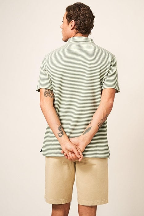 REVERE STRIPE POLO MINT GREEN 2
