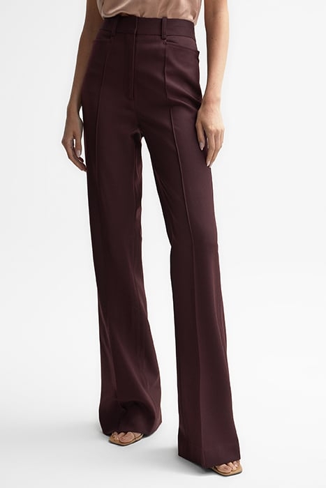 FLORA WIDE-LEG & FLARED PANTS BERRY 1