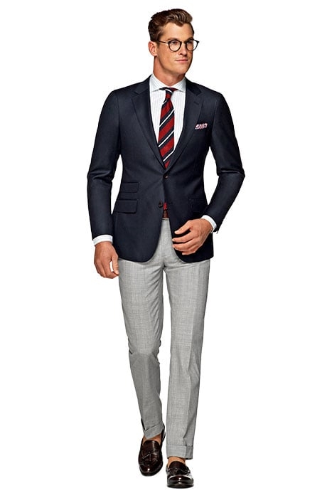 NAVY BIRD'S EYE SIENNA SUIT NAVY 3