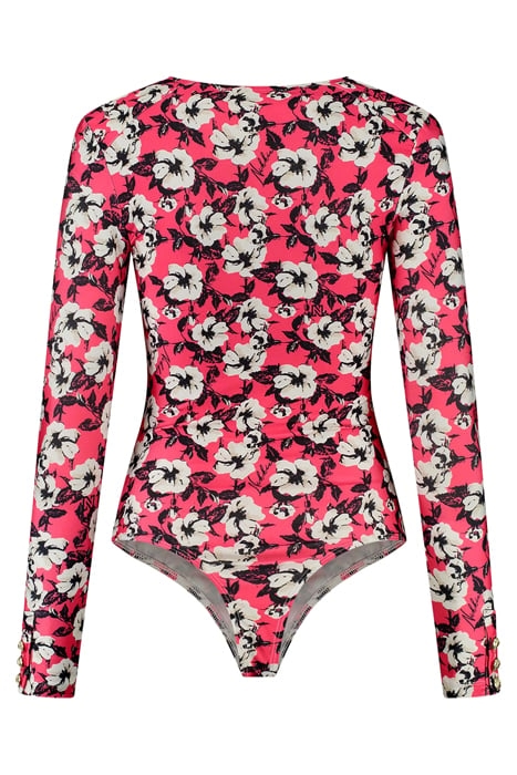 SHINY FLOWER BODY FUCHSIA/BLACK 3