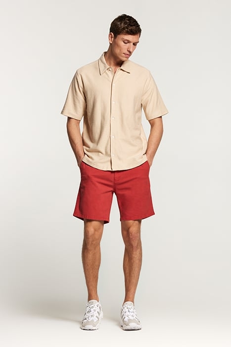 MEN COTTON STRETCH SHORTS JACK TANDORI SPICE BROWN 3