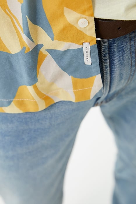 AQUA XL FLORAL PRINT REGULAR SHIRT 8