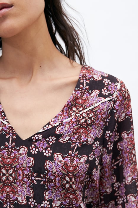 BOHO PRINT SHORT DRESS 4