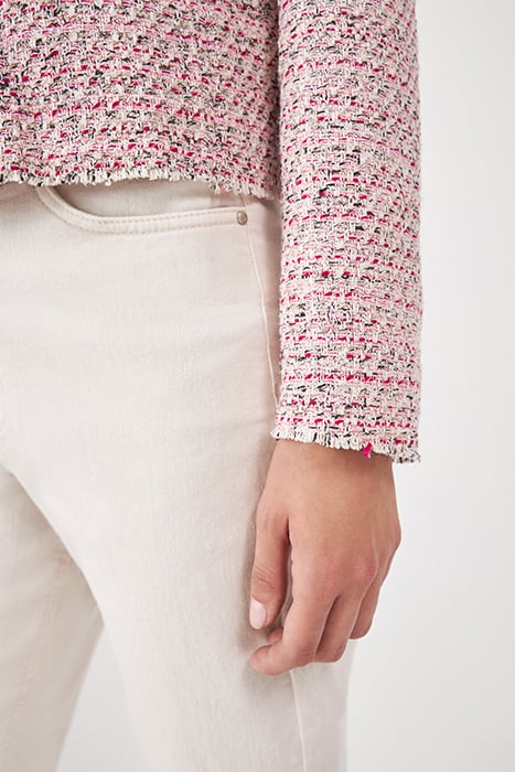 PINK DECORATIVE TWEED SQUARE JACKET 7