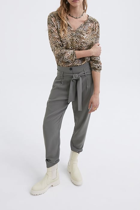 ALMOND ANIMAL PRINT BLOUSE 3