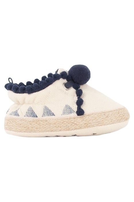 BABY GIRLS’ OFF-WHITE CANVAS SHOES WITH TASSELS 1