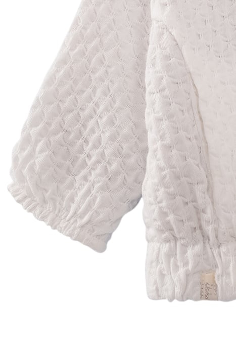 BABY GIRLS' ECRU/PRINT REVERSIBLE CARDIGAN 5