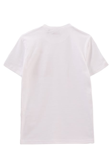 BOYS’ WHITE T-SHIRT WITH FLOWERY LIBERTY FABRIC POCKET 2