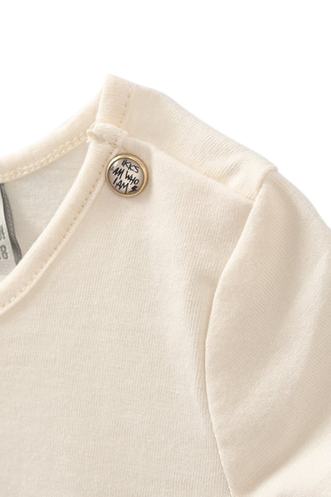 BABY GIRLS’ ECRU ORGANIC COTTON SLOGAN VEST TOP 3