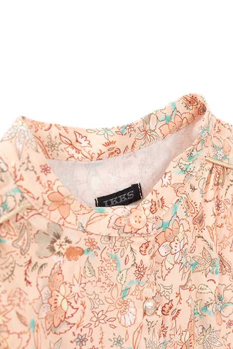 GIRLS’ PEACH FLORAL PRINT LENZING™ ECOVERO™ VISCOSE SHIRT 4
