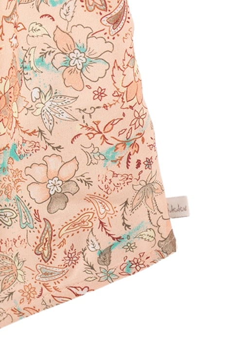 GIRLS’ PEACH FLORAL PRINT LENZING™ ECOVERO™ VISCOSE SHIRT 6