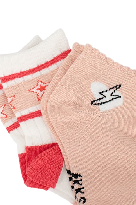 GIRLS’ PINK AND WHITE SOCKS 4