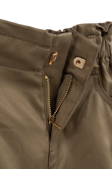 GIRLS' KHAKI LENZING™ TENCEL LYOCELL™SHORTS 8