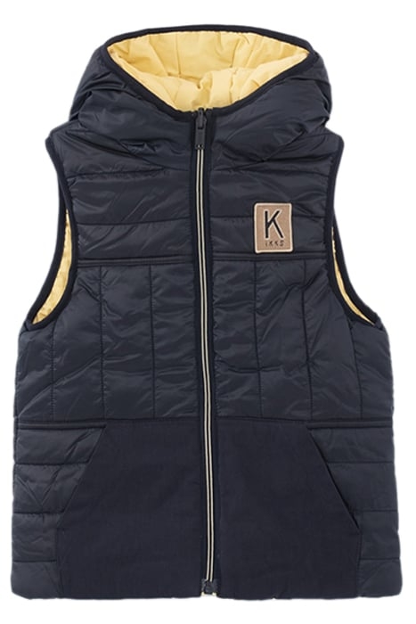 NAVY AND YELLOW REVERSIBLE BODYWARMER 2