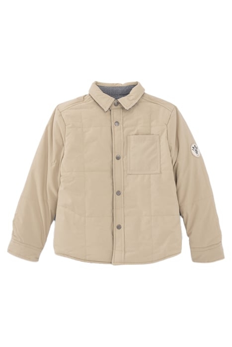 BOYS’ BEIGE/VICHY CHECK REVERSIBLE JACKET 1
