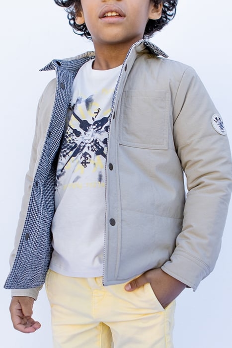 BOYS’ BEIGE/VICHY CHECK REVERSIBLE JACKET 6