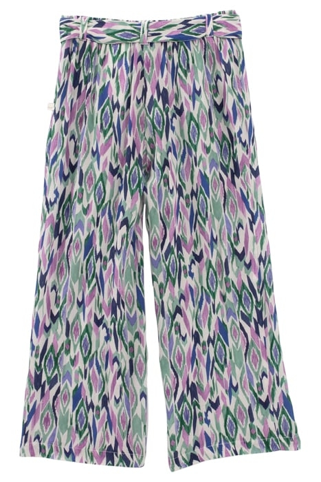 GIRLS’ OFF-WHITE IKAT DIAMOND PRINT TROUSERS 3