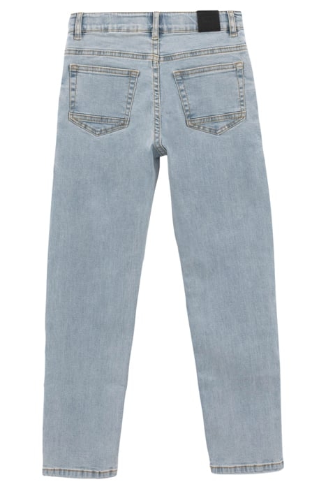 BOYS’ BLUE STRAIGHT JEANS WITH PLACED DISTRESSING 2