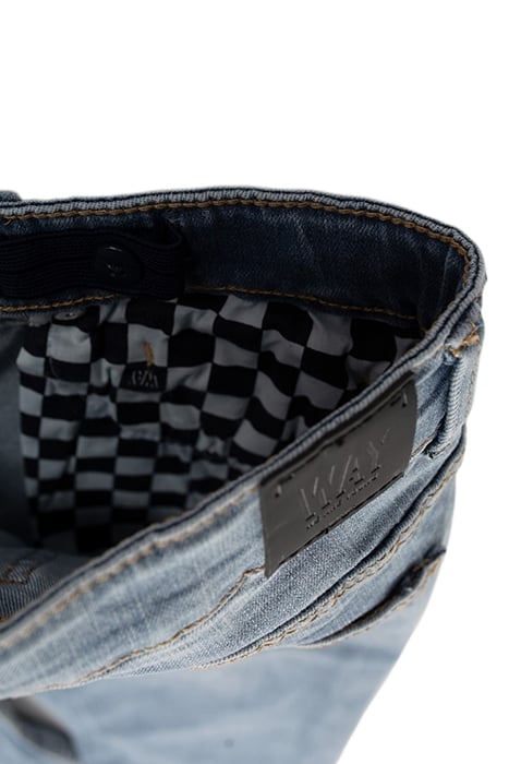 BOYS’ BLUE SLIM JEANS WITH PLACED DISTRESSING 4