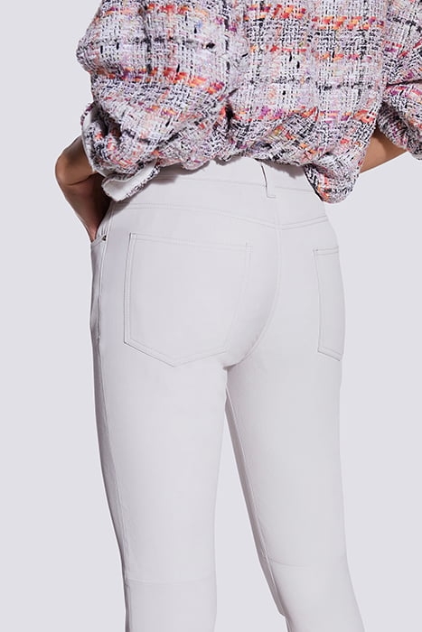 QUARTZ LEATHER PANT IN WHITE 4