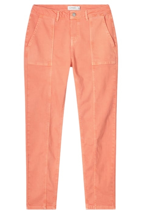 SLIM PANT GRAIN STRETCH TWILL FRESH PAPAYA 1