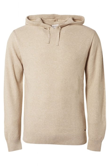 PULLOVER HOODED JACQUARD SAND MELANGE 4