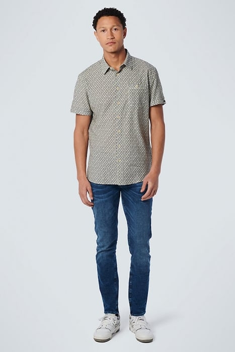 SHIRT SHORT SLEEVE ALLOVER PRINTED OFFWHITE 3