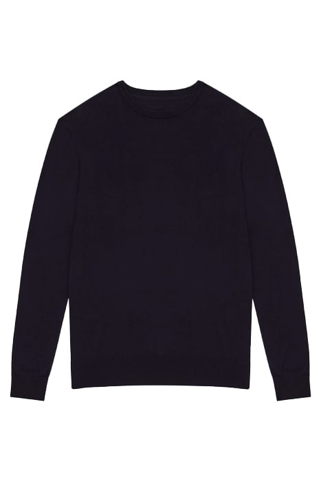 CREW NECK KNIT JUMPER DARK NAVY MEL 4