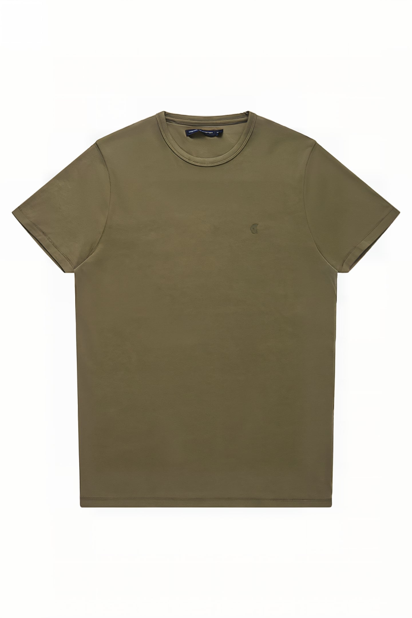 CREW NECK SHORT SLEEVE T-SHIRT KHAKI 3