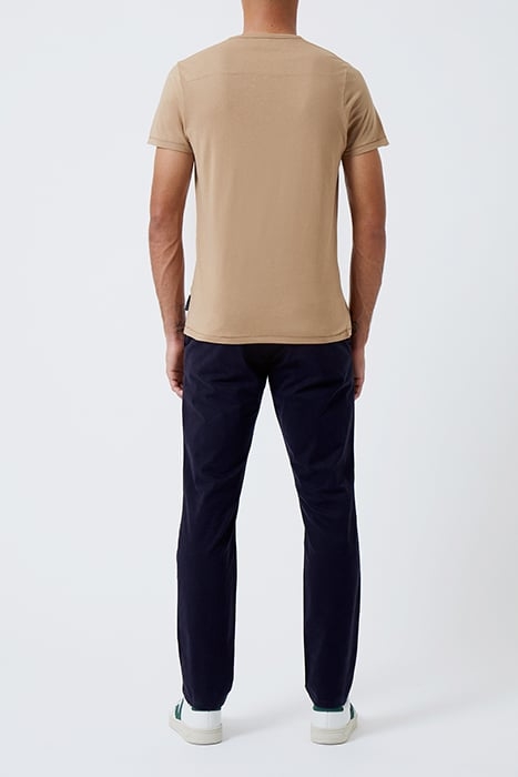 CREW NECK SHORT SLEEVE T-SHIRT CAMEL 2