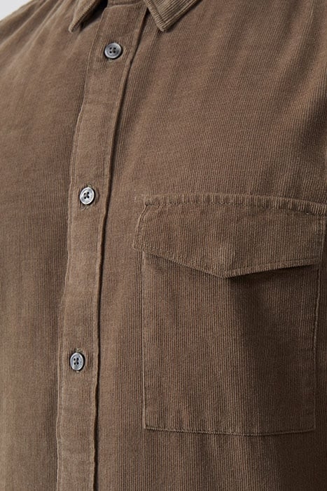 CORDUROY LONG SLEEVE SHIRT KHAKI 3