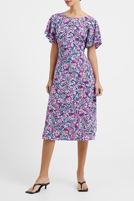 FOTINI ECO DELPHINE CUT-OUT BACK MIDI DRESS PLACID BLUE 2