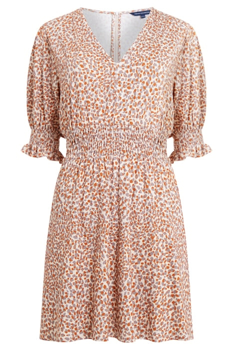 MEADOW CADIE V-NECK SMOCKED DRESS SHIFTING SAND 4