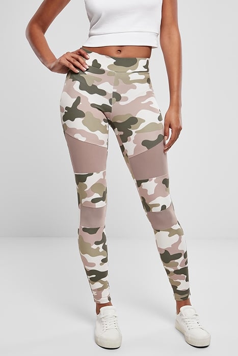 LADIES CAMO TECH MESH LEGGINGS DUSKROSE CAMO 1