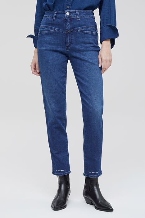 WOMEN PEDAL PUSHER JEANS DARK BLUE 1