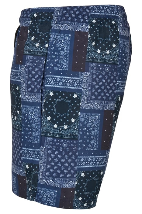 PATTERN SWIM SHORTS NAVY BANDANA AOP 5