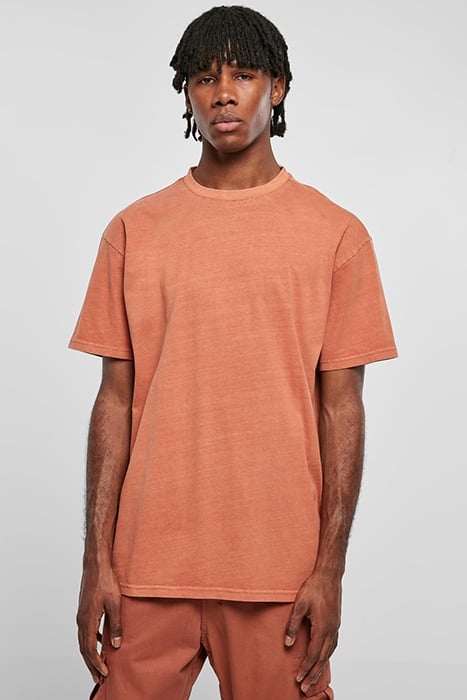 HEAVY OVERSIZED GARMENT DYE TEE TERRACOTTA 1