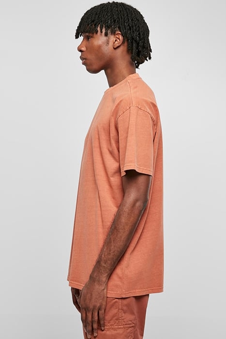 HEAVY OVERSIZED GARMENT DYE TEE TERRACOTTA 4