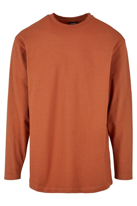 HEAVY OVERSIZED GARMENT DYE LONGSLEEVE TERRACOTTA 4