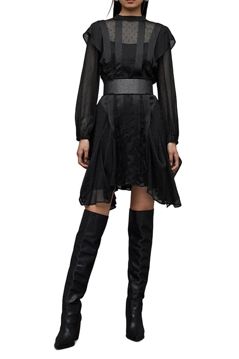 FLEUR SHIM LS DRESS BLACK SHIMMER 2