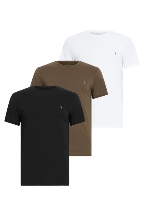 TONIC SS CREW 3 PK GRN/OPT WHT/JT BLK 1