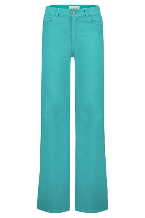 EVA WIDE LEG TROUSERS TYROL TURQUOISE 1