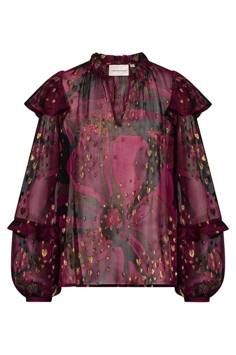 TINA TOP BRIGITTE BORDEAUX/BL 4