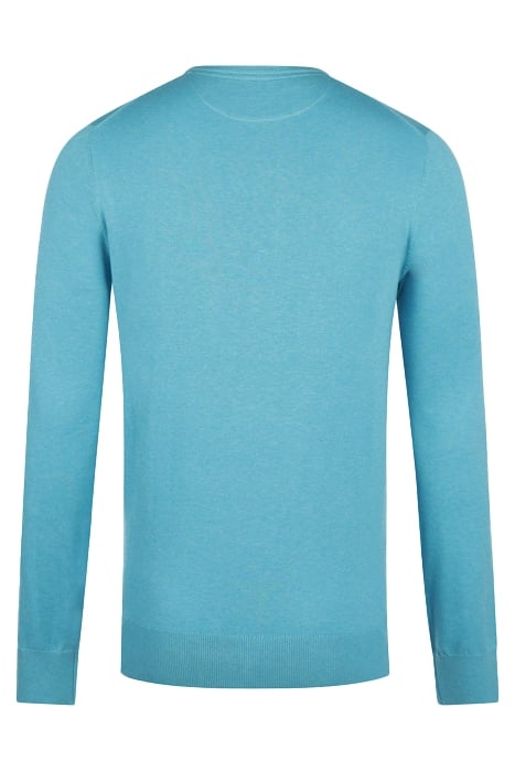 C NECK SWEATER AQUA 2