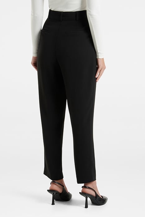 ELIZABETH BELTED TAPERED PANT BLACK 2