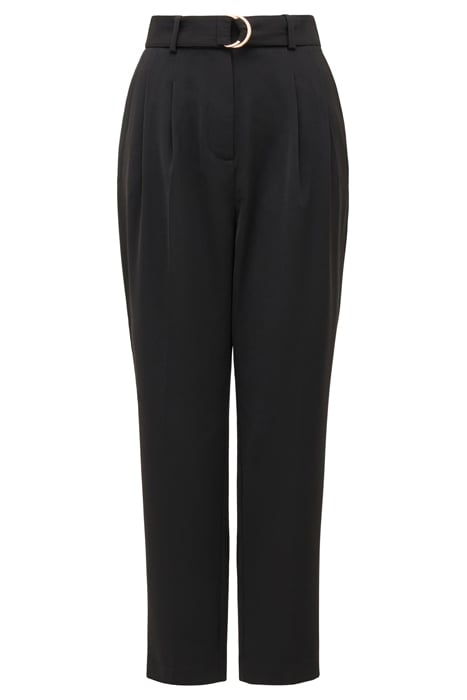 ELIZABETH BELTED TAPERED PANT BLACK 4