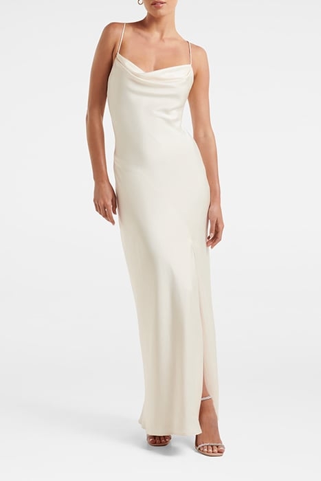 BLAIR BACK DETAIL MAXI DRESS IVORY 1