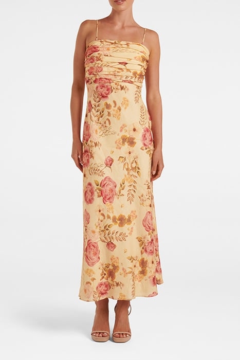 TASMIN STRAPLESS MIDI DRESS HILLVIEW FLORAL 1